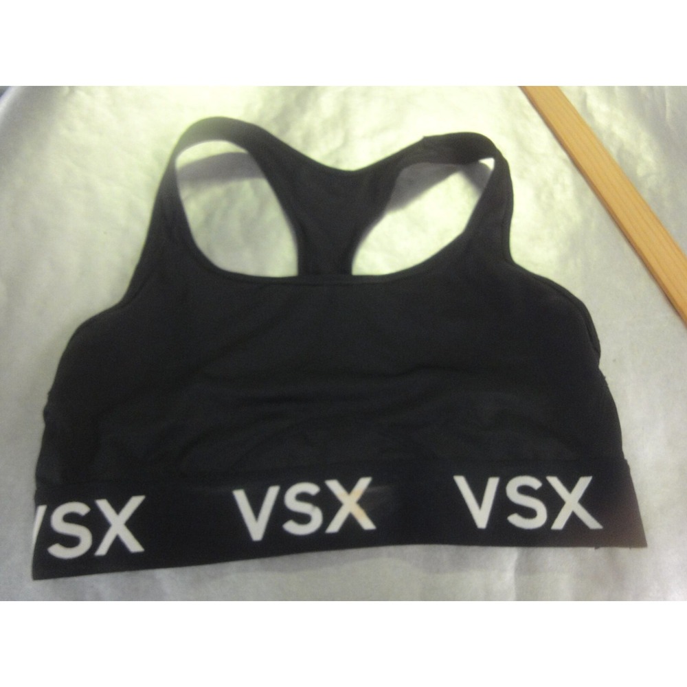 Victorias Secret VSX SPORT black M sports bra NO WIRES racerback